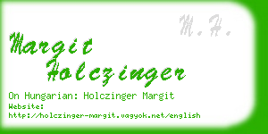 margit holczinger business card